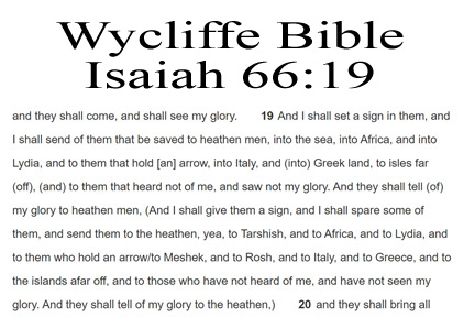 Wycliffe Isaiah 66